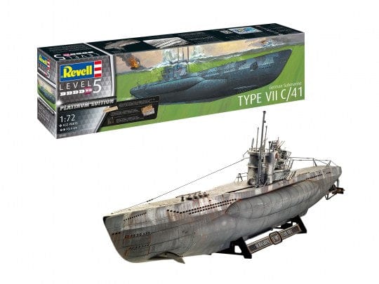 Revell 1/72 German Marine Type VII C/41 Plastic Model Kit [05163] - Image 2