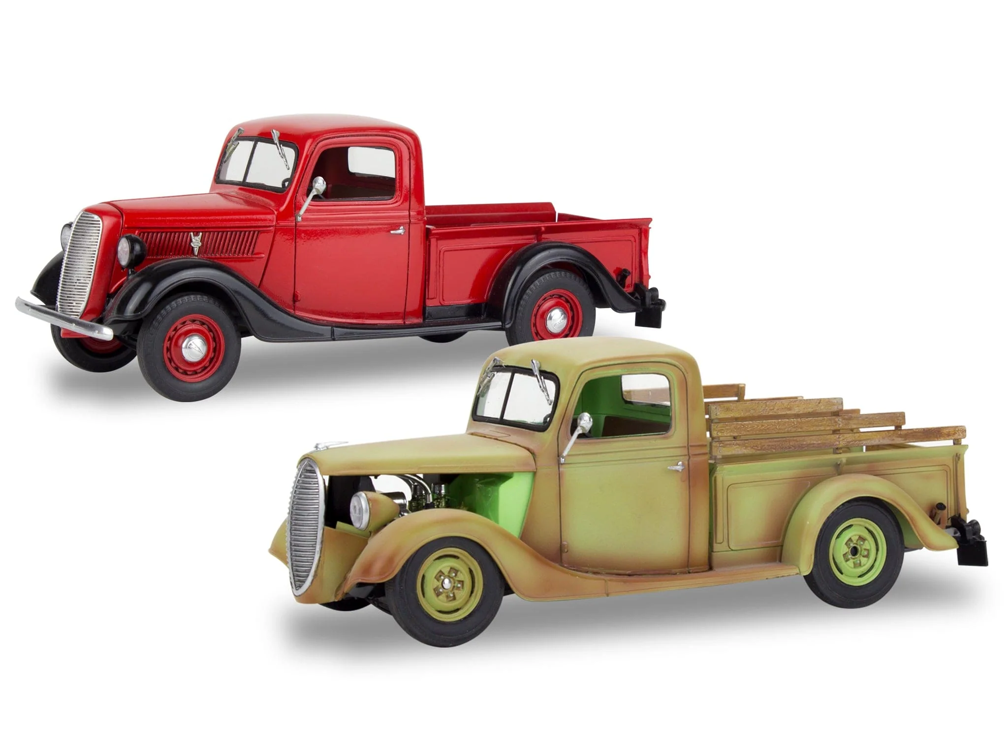 Revell 14516 1/25 1937 Ford Pickup Street Rod With Surf Board - Image 2