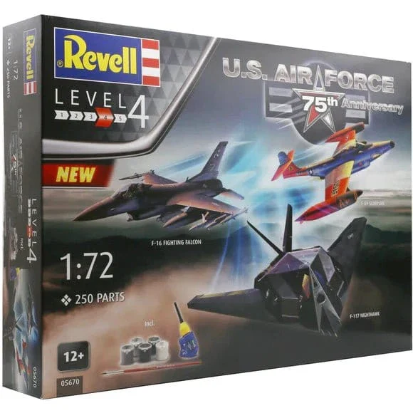 Revell 5670 1/72 US Air Force 75th Anniversary Plastic Model Kit**