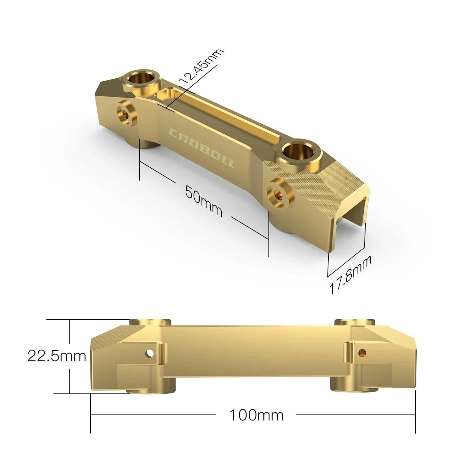 Rlaarlo Brass Front Bumper Mount For MK-07 [MK07-307] - Image 2