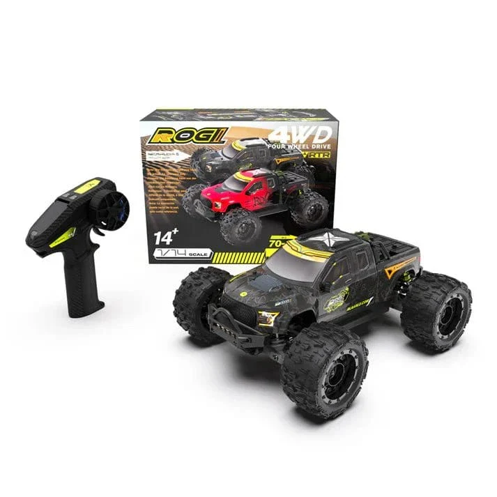Rlaarlo 1/14 ROG1 Gladiator 4wd Brushless RC Monster Truck - Black - Image 11