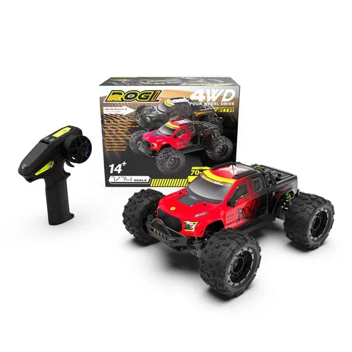 Rlaarlo 1/14 ROG1 Gladiator 4wd Brushless RC Monster Truck - Red - Image 9