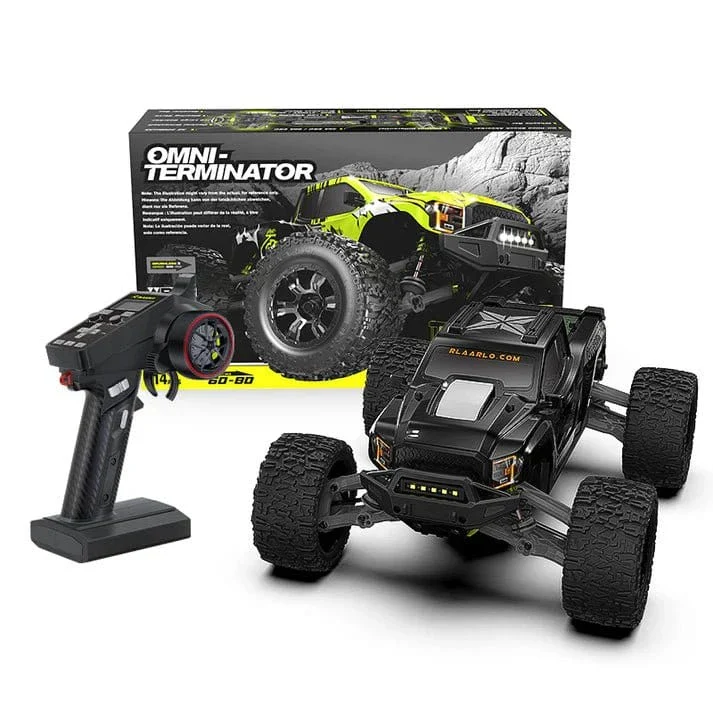 Rlaarlo 1/10 Omni Terminator 4wd Brushless Monster Truck RTR - Carbon Edition - Black [RZ001B-C] - Image 10