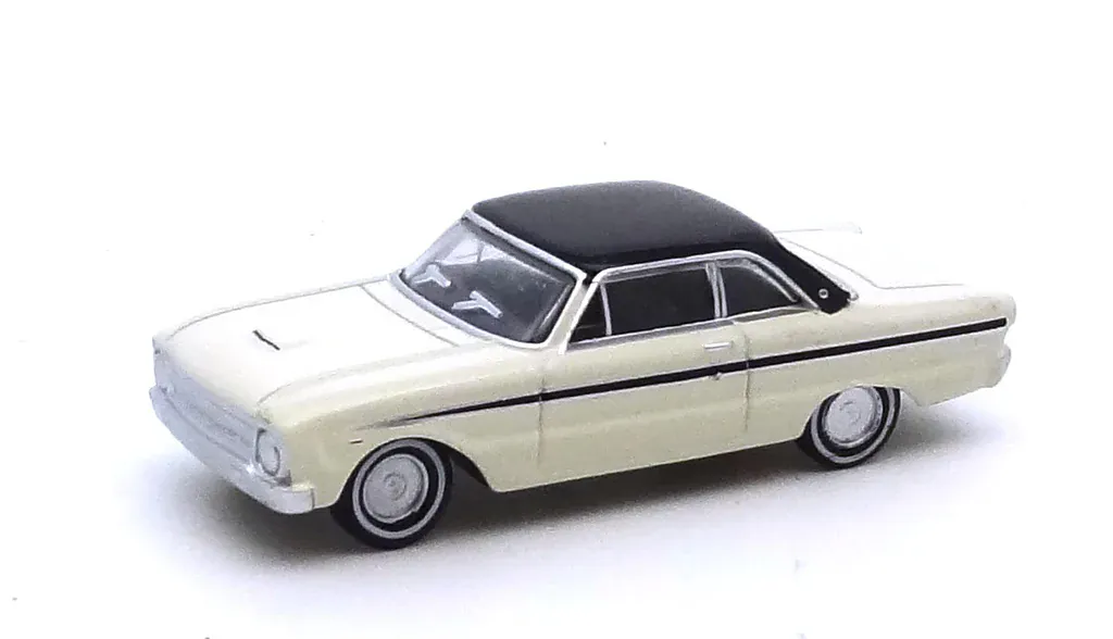 Road Ragers 1/87 1964 XM Falcon Coupe Alpine White with Onyx Black Roof