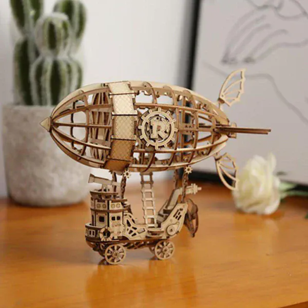 Robotime Airship 3D Wooden Model Kit [TG407] - Image 4