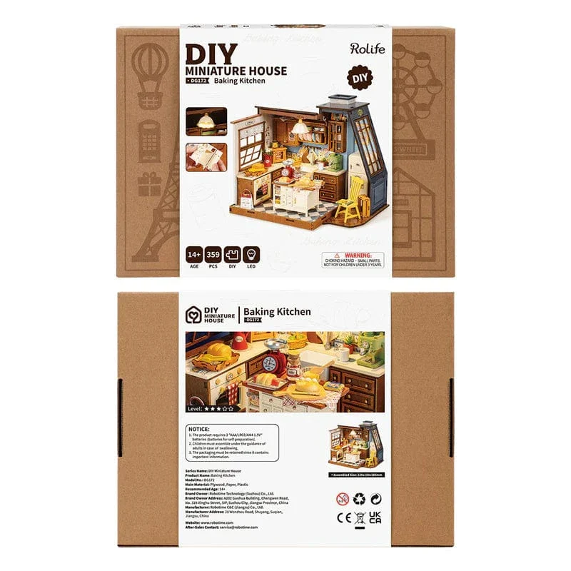 Robotime DIY Mini House Baking Kitchen Kit - Image 5