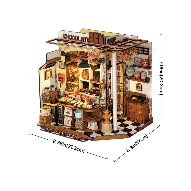 Robotime DIY Mini House Henrys Chocolate Kit - Image 2