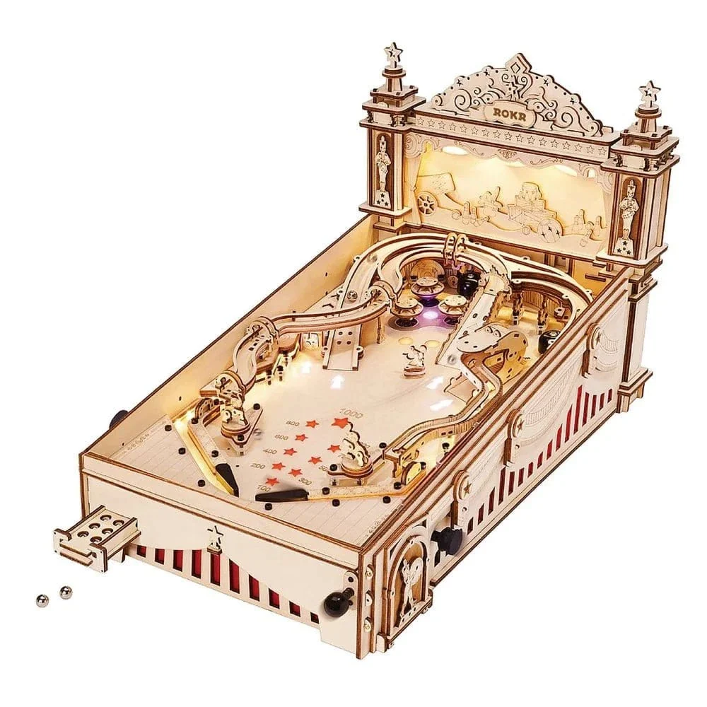Robotime ROKR 3D Pinball Machine Wood Kit
