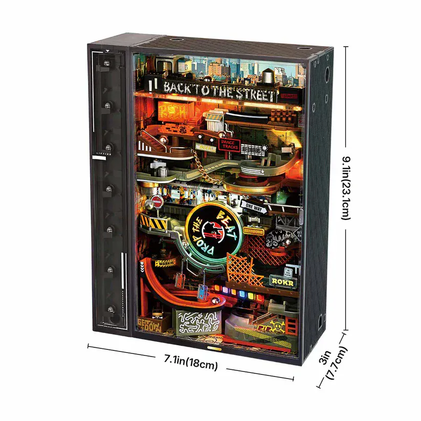 Robotime Rolife DIY Marble Run Hip Hop Street City with Elevator [MR03S] - Image 2