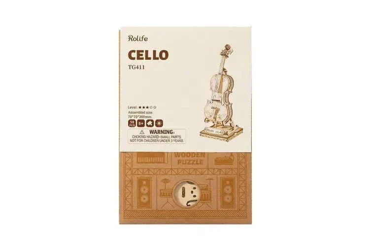 Robotime TG411 Classical 3D Cello Kit - Image 2