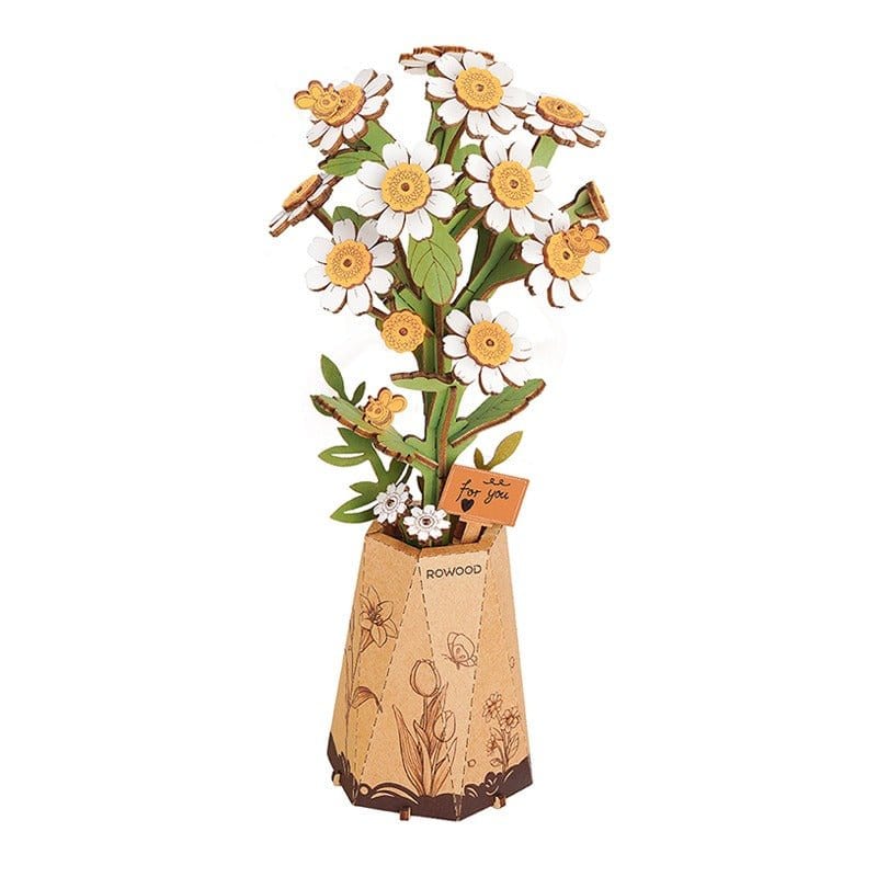 Robotime Wood Bloom Chamomile Flower Kit [TW052] - Image 2