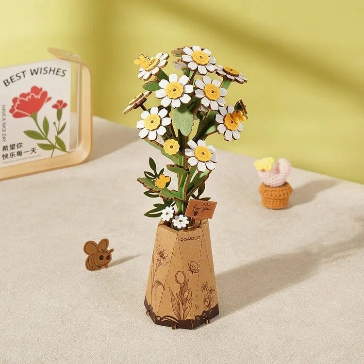 Robotime Wood Bloom Chamomile Flower Kit [TW052] - Image 3