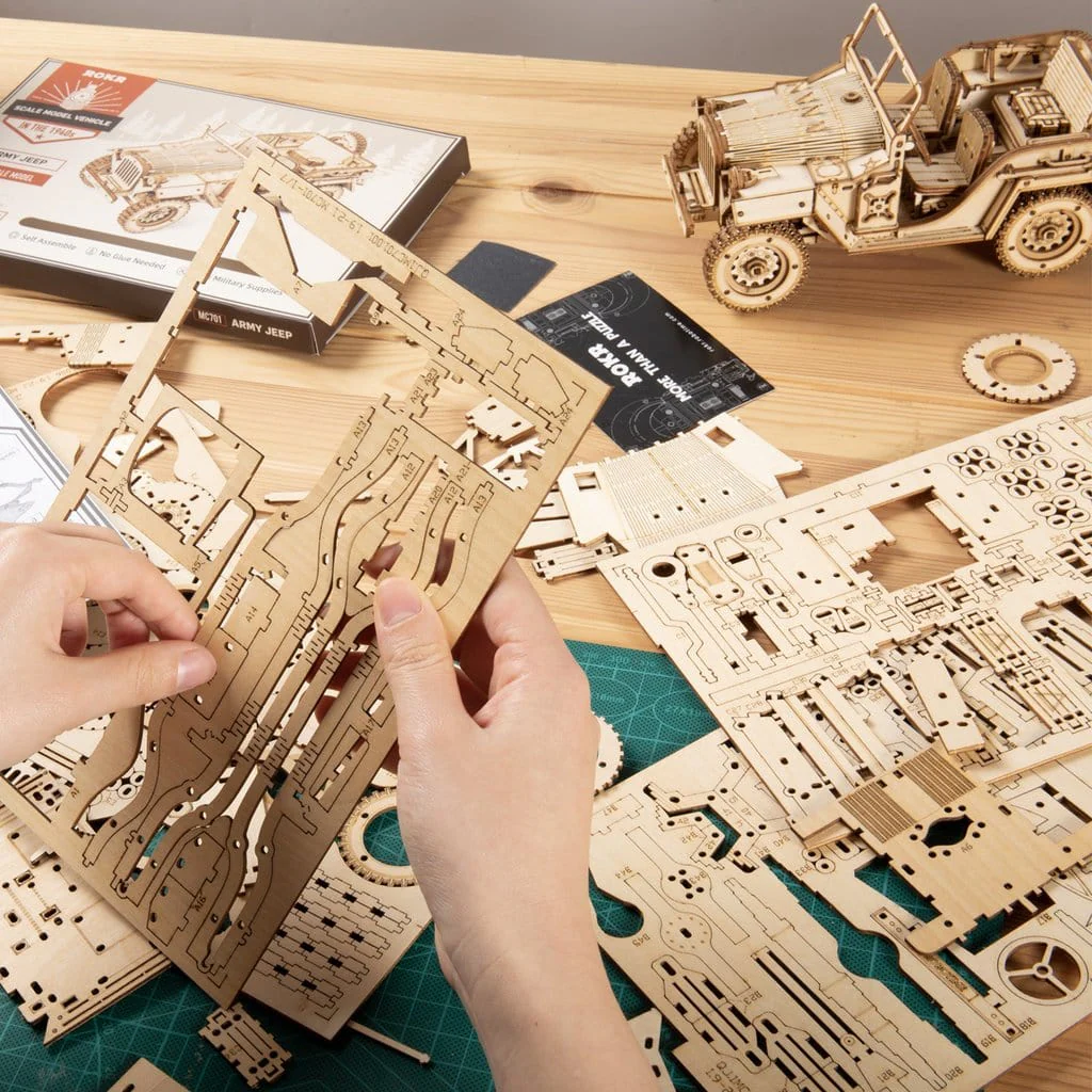 ROKR 1/18 Army Jeep Kit - Image 3