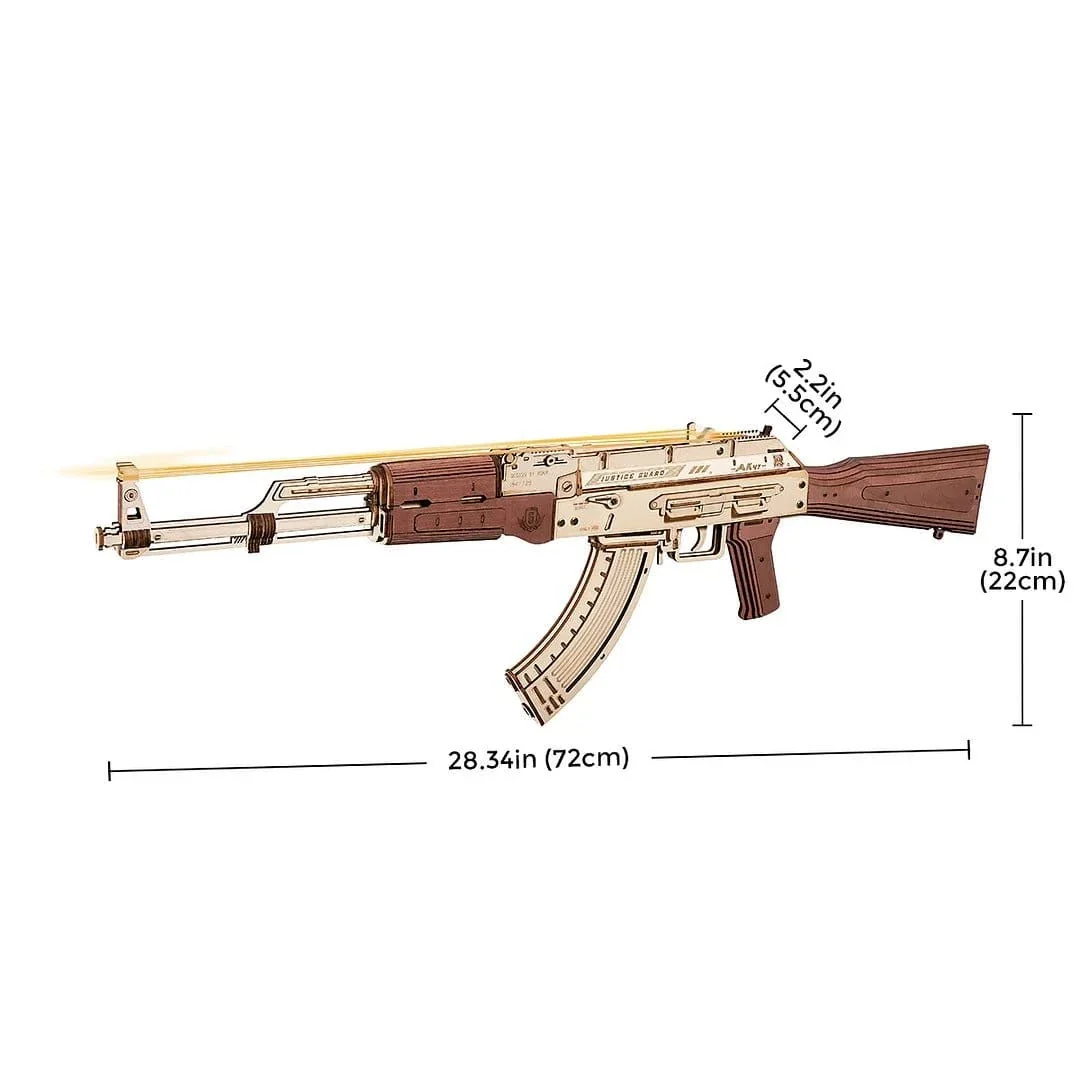 ROKR AK-47 Assault Rifle Wooden Kit - Image 4