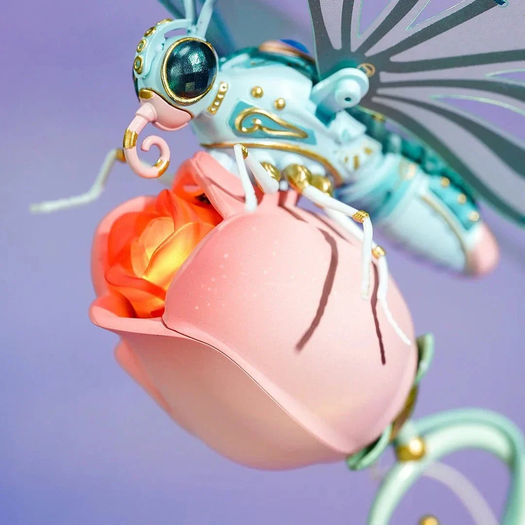 ROKR Butterfly DIY Mechanical 3D Kit Pink - Image 3
