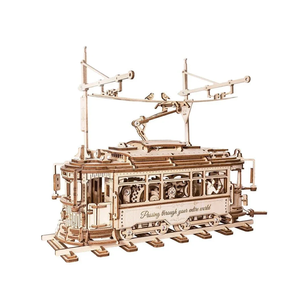 ROKR Classic City Tram 3D Wooden Kit LK801