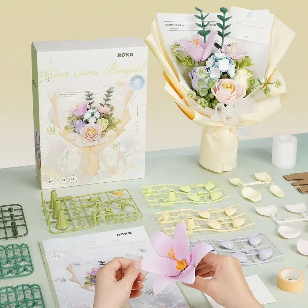 ROKR Flower Bouquet Spring Time - 3D Plastic Kit [AF01J] - Image 2