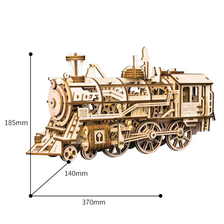 ROKR Locomotive Wooden Kit [LK701] - Image 3