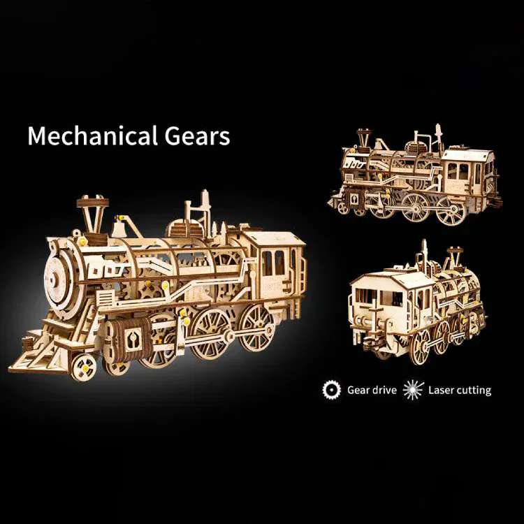 ROKR Locomotive Wooden Kit [LK701] - Image 5