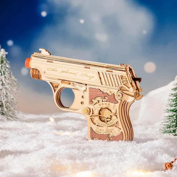 ROKR Mini Gun Toy Wooden 3D Kit [LQ502] - Image 5
