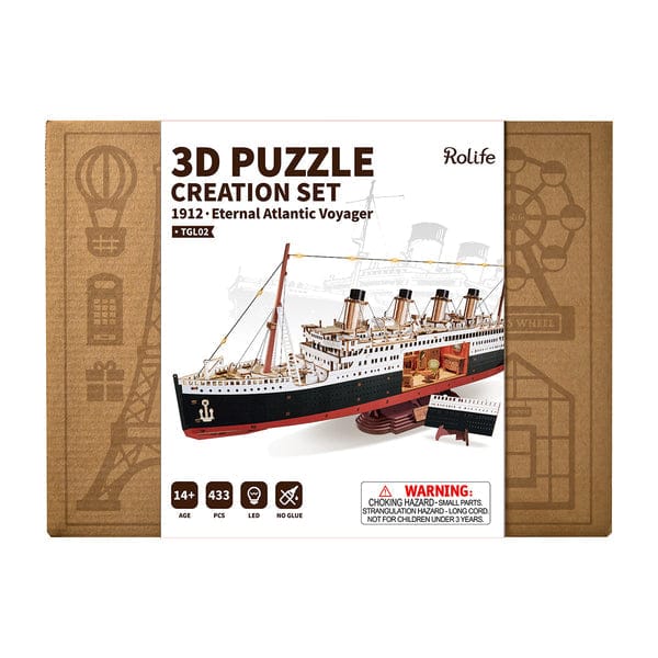 Rolife 1912 Eternal Atlantic Voyager - Titanic -3D Wooden Model Kit - Image 2