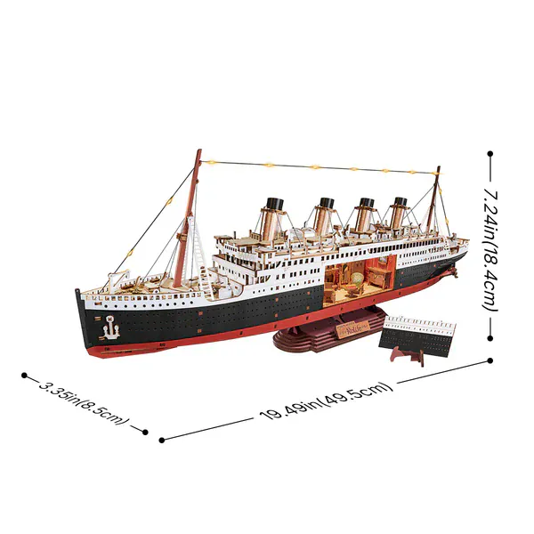 Rolife 1912 Eternal Atlantic Voyager - Titanic -3D Wooden Model Kit - Image 3