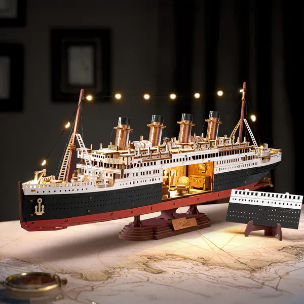 Rolife 1912 Eternal Atlantic Voyager - Titanic -3D Wooden Model Kit - Image 4
