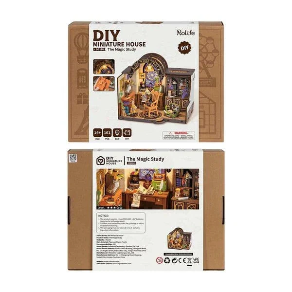 Rolife DIY Mini House The Magic Study Wooden Model Kit [DG166] - Image 2