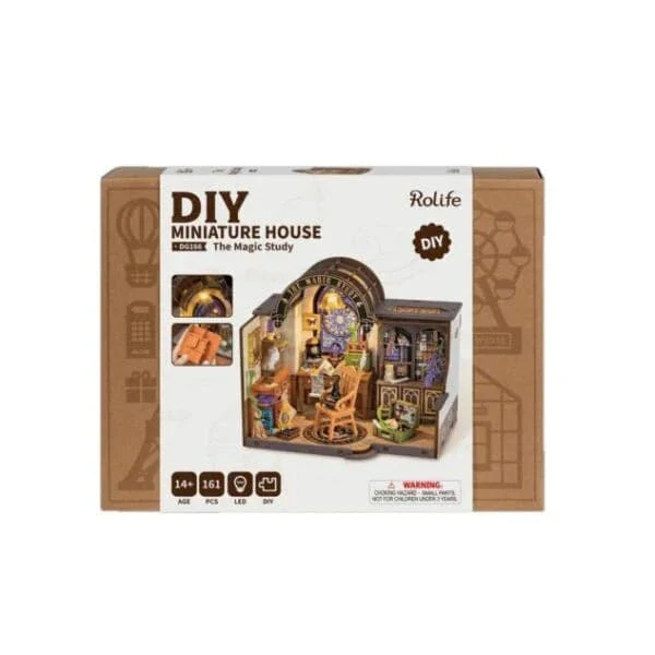 Rolife DIY Mini House The Magic Study Wooden Model Kit [DG166] - Image 3