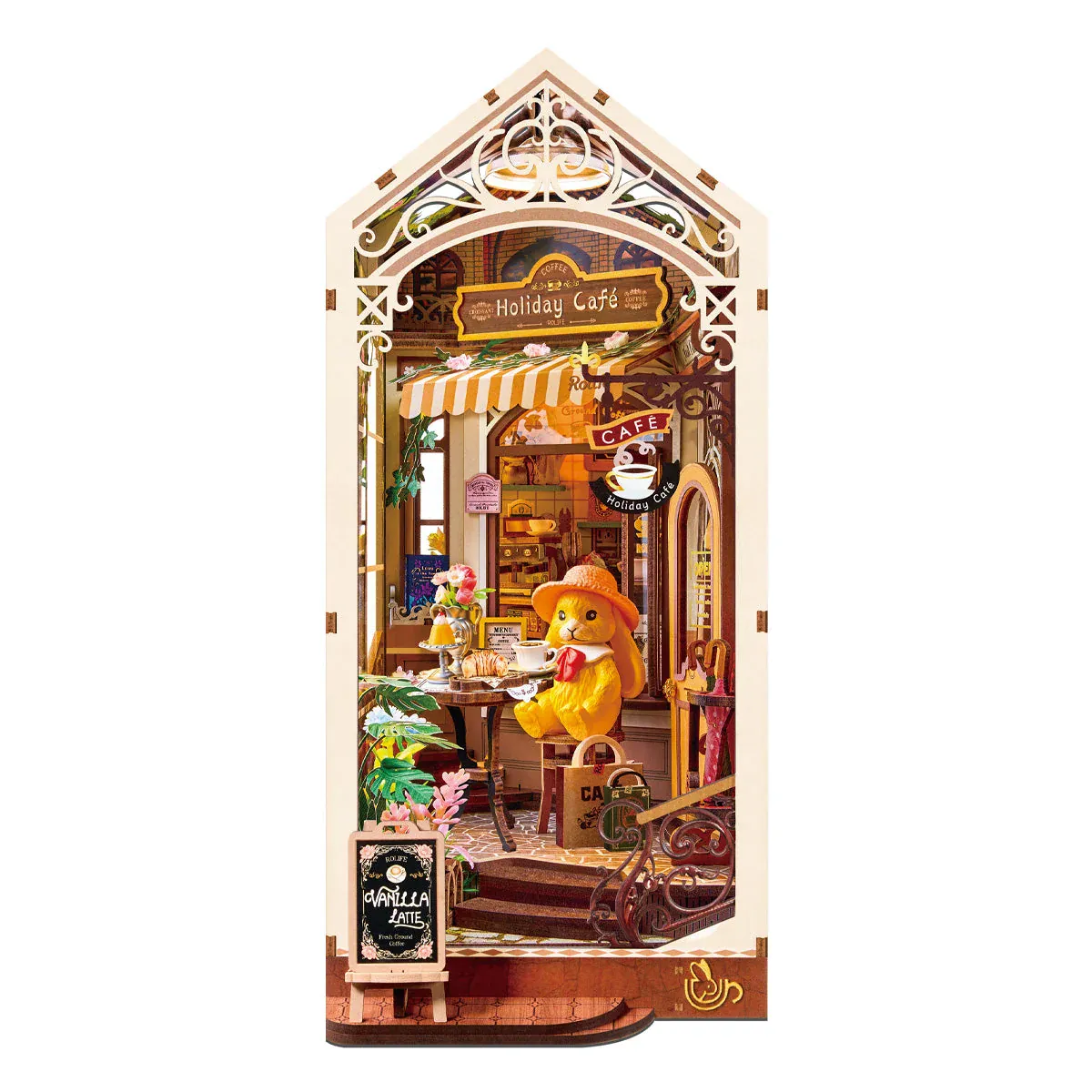 Rolife Holiday Cafe DIY Book Nook Kit [TGB15]