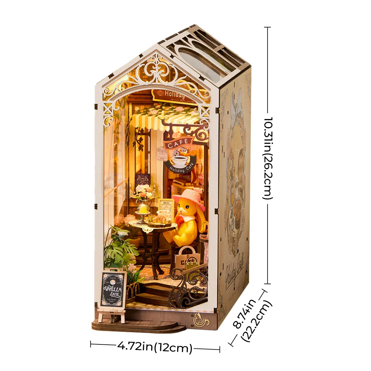 Rolife Holiday Cafe DIY Book Nook Kit [TGB15] - Image 3