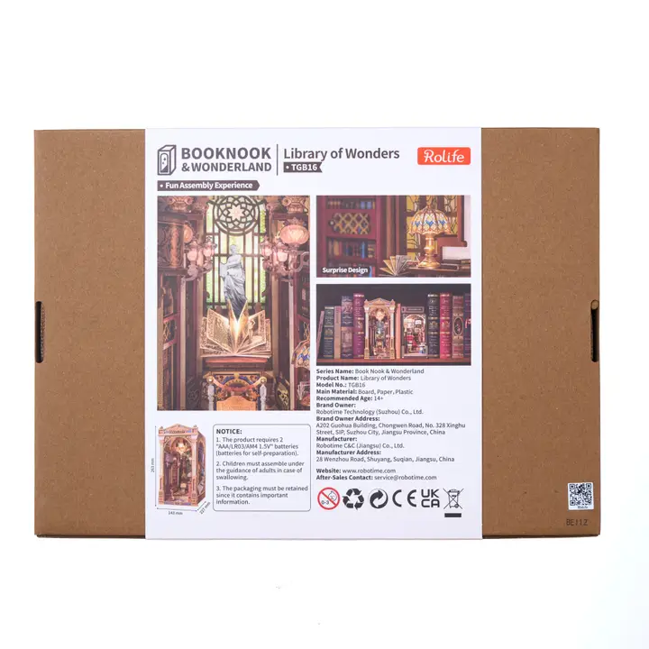 Rolife Library of Wonders DIY Book Nook Shelf Insert Kit [TGB16] - Image 4