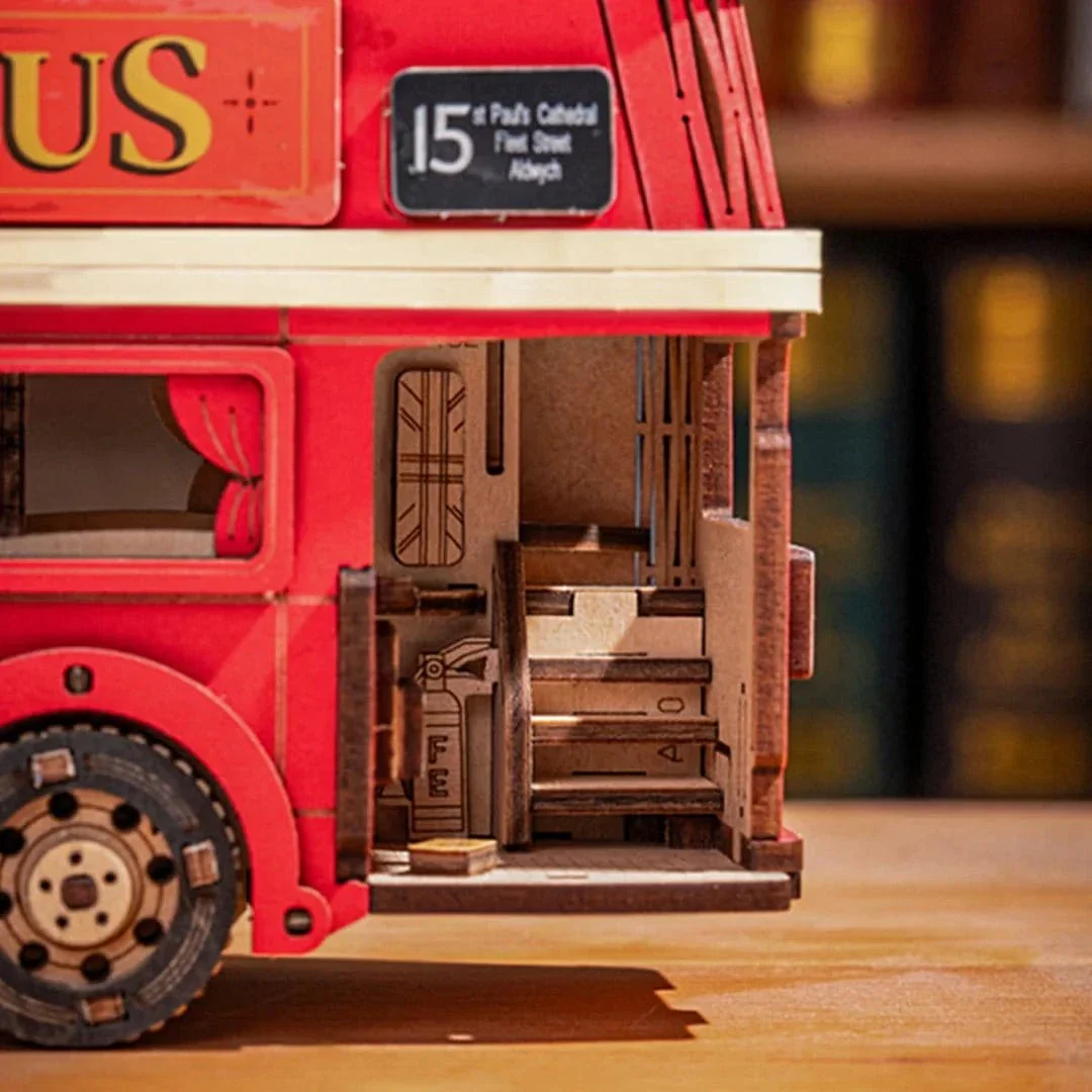 Rolife London Tour Bus 3D Wooden Puzzle [TGM02] - Image 3
