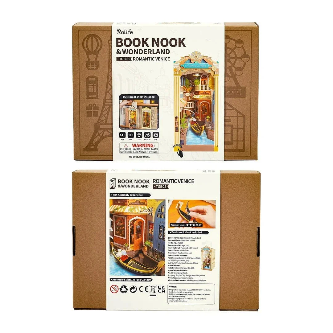 Rolife Romantic Venice DIY Book Nook [TGB08] - Image 4