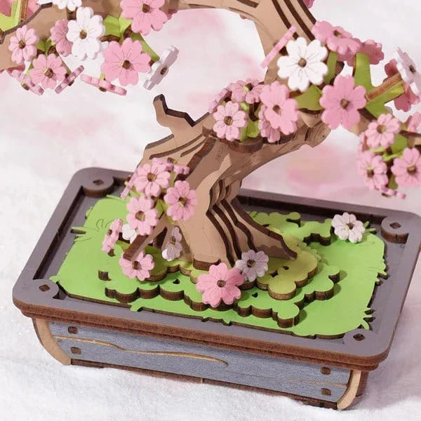 Rolife Sakura Bonsai 3D Wooden Kit [TG415] - Image 2