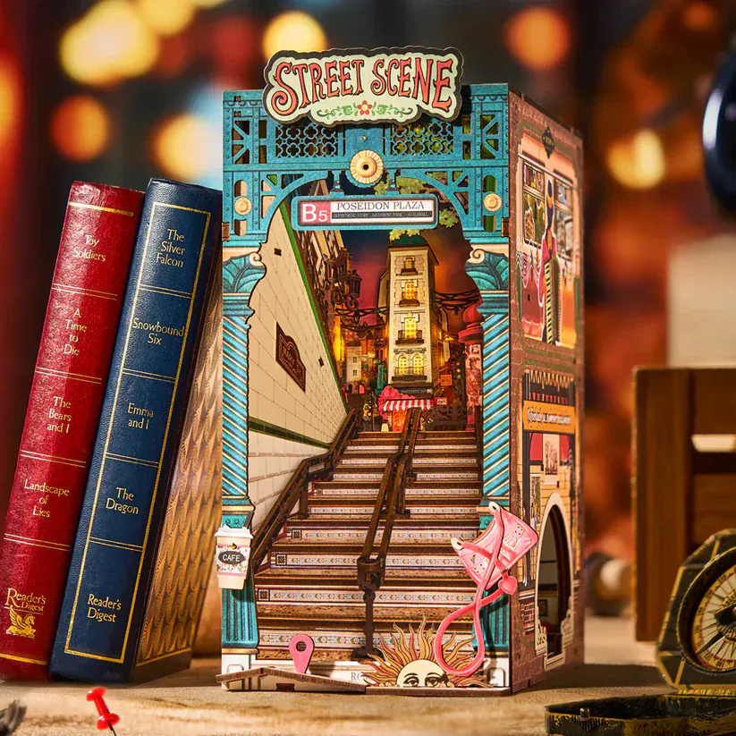 Rolife Street Scene DIY Book Nook Shelf Insert [TGB13] - Image 3