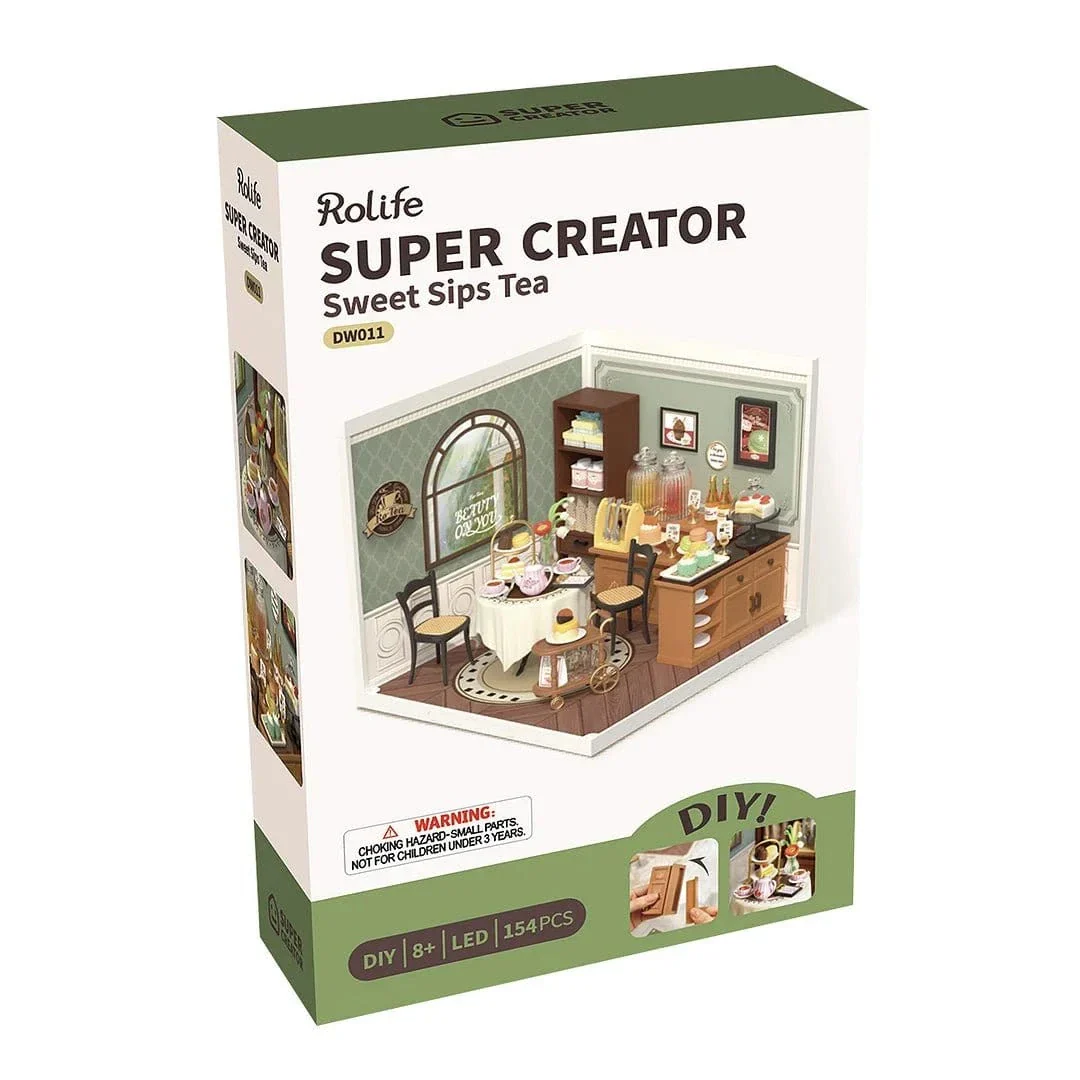 Rolife Sweet Sips Tea DIY Plastic Miniature House [DW011] - Image 3