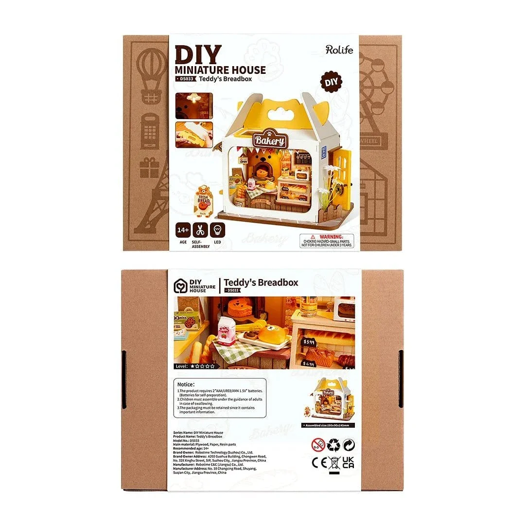 Rolife Teddys Food Box DIY Miniature House Kit - Image 6