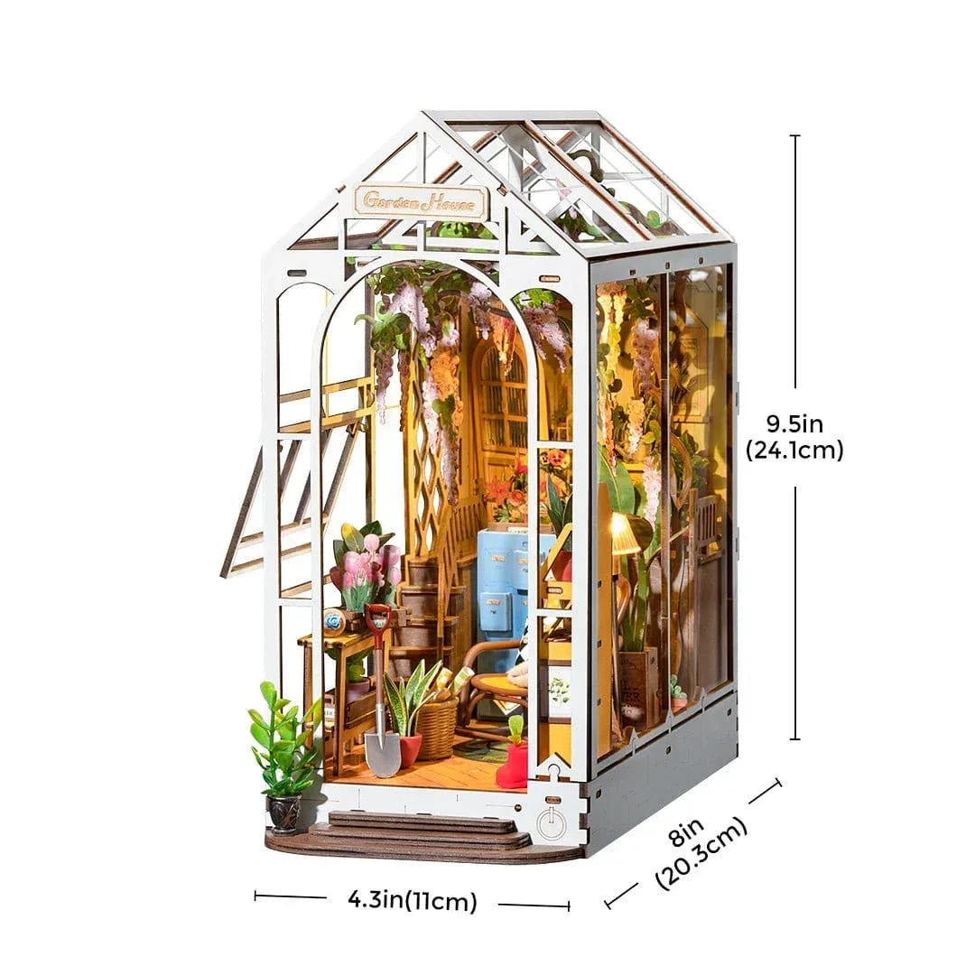 Rolife TGB06 Holiday Garden House DIY Book Nook Shelf Insert - Image 2