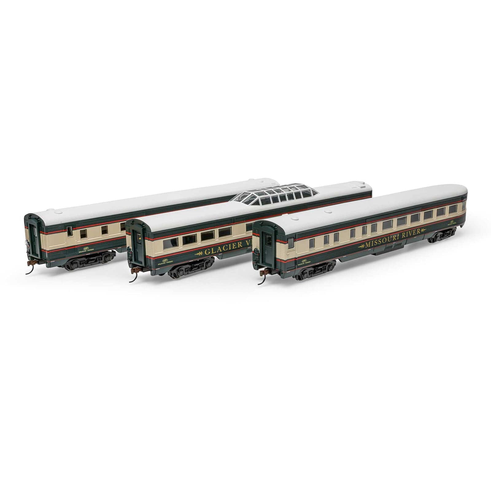 Roundhouse HO Scale Streamline Passenger Cars, BN #1 (3) [RND79123]