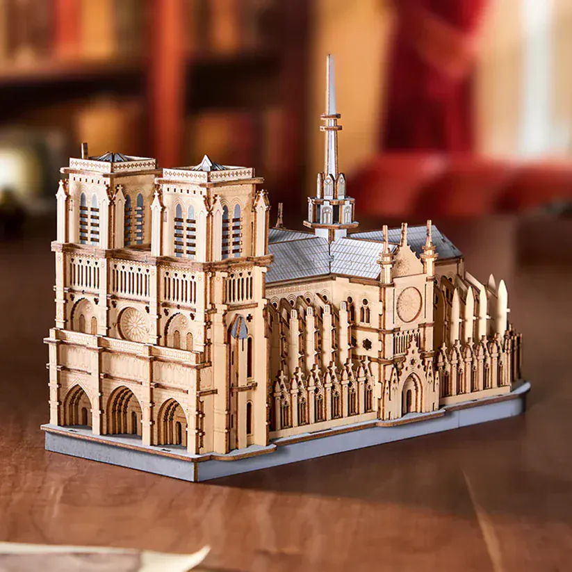 Rowood Paris Cathedral 3D Wooden Model Kit [TG511] - Image 4