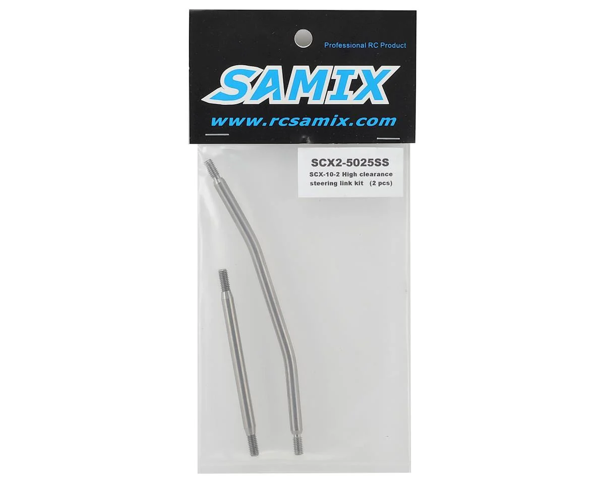Samix SCX10 II Titanium Standard Steering Link Kit (2)** - Image 2