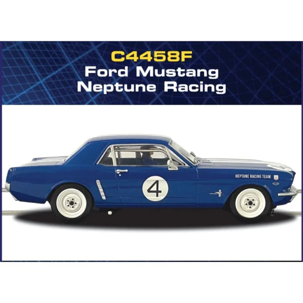 Scalextric C4458F Ford Mustang Neptune Racing Slot Car** - Image 2