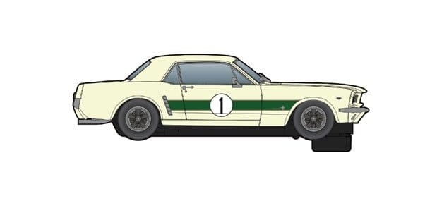 Scalextric C4531F Ford Mustang Ian Geoghegan 1965 Slot car