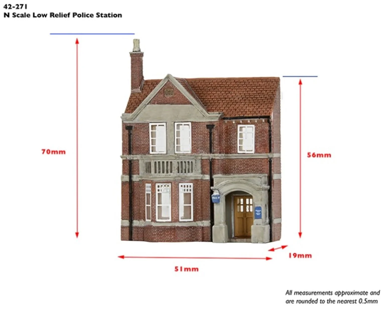 Scenecraft 42-271 N Low Relief Police Station - Image 4
