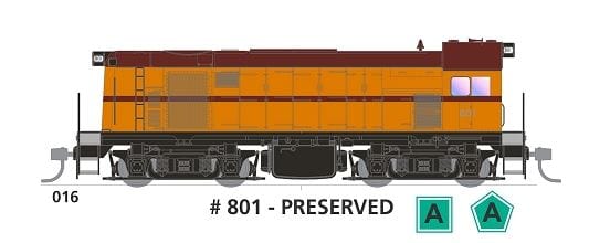 SDS Models HO 800 Class 801 Preserved DC