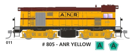 SDS Models HO 800 Class 805 ANY Yellow DC