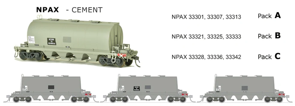 SDS Models NPAX Hopper Wagon Cement Grime Pack B (3)