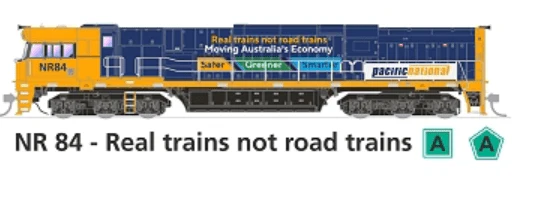 SDS NR84  Pacific National Real Trains DC Locomotive