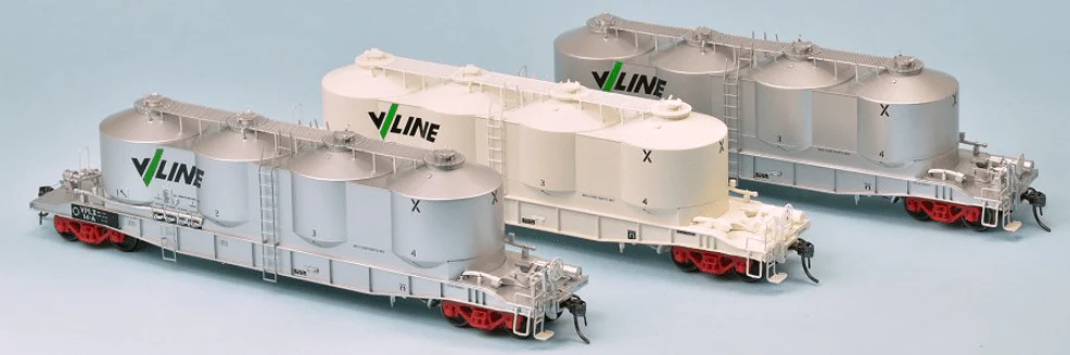 SDS Victorian Railways VPFX Vline Bulk Flour Wagons Pack B (3)